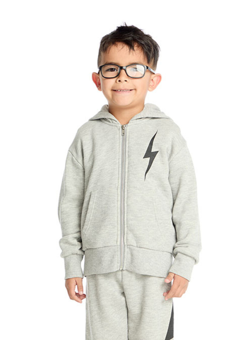 Chaser Black Bolt Zip Hoodie