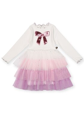 Petite Hailey Bow 3 Layered Tutu Dress