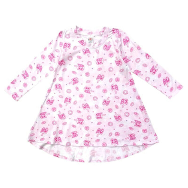 Esme Hanukkah LS Hi/Low Dress