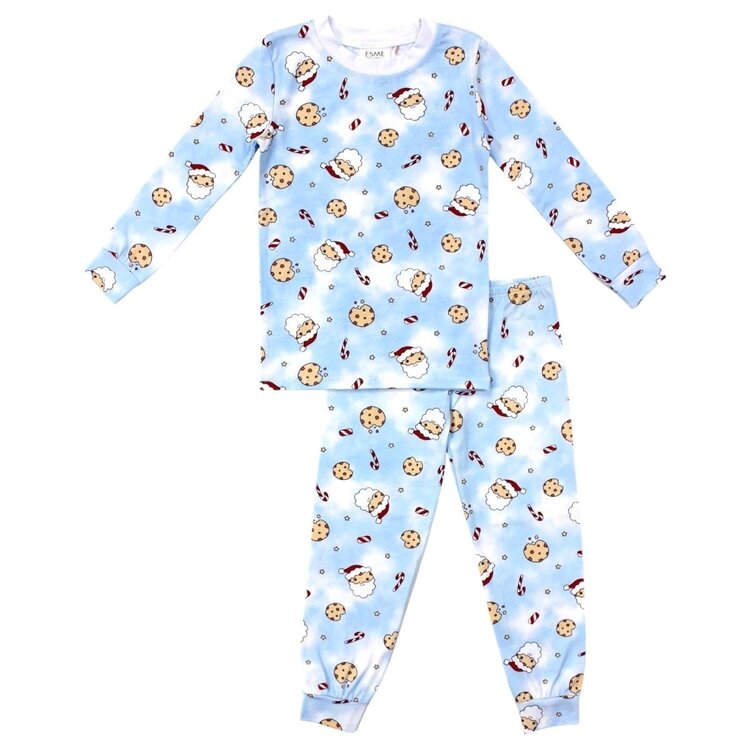 Esme Santa Cookie  LS PJ Set