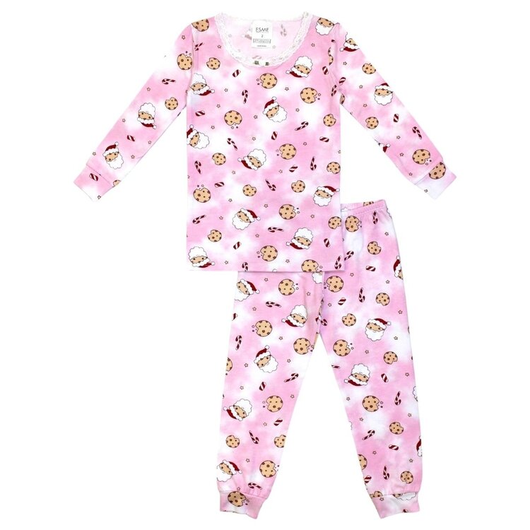 Esme Santa Cookie  LS PJ Set