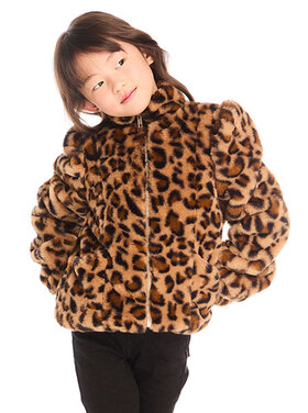 Chaser Leopard Faux Fur Jacket