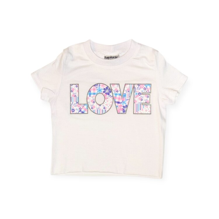 Firehouse Floral Plaid Love Tee