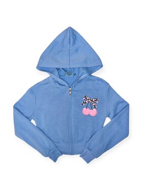 Firehouse Floral Bow Cherry Zip Hoodie