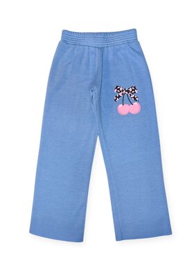 Firehouse Floral Bow Cherry Straight Leg Jogger