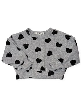 T2 Love Hearts Balloon Sleeve Top