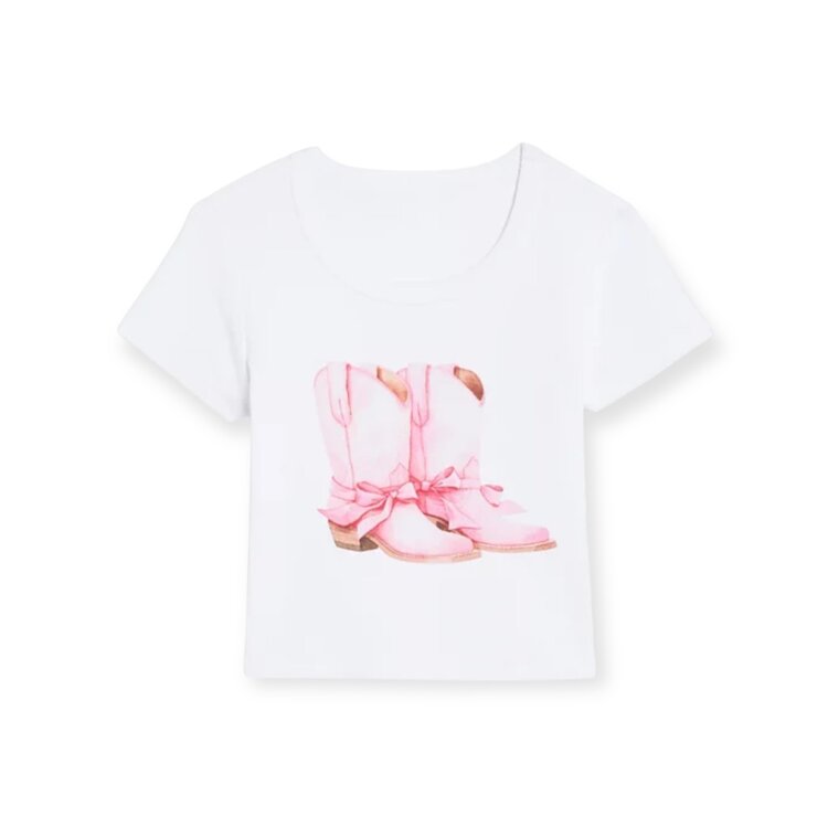 Katie J NYC Cowgirl Boot Tee