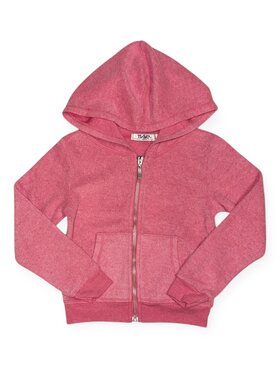 T2 Love Reversed Fleece Zip Hoodie