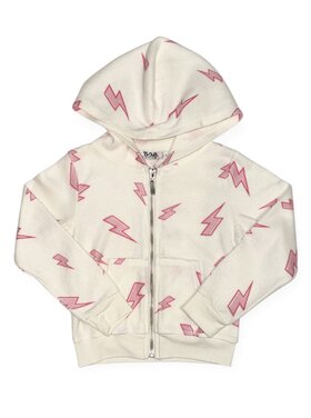 T2 Love Bolts Reversed Zip Hoodie