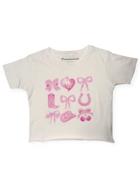 Prince Peter Western Bows Oversize Crop Tee