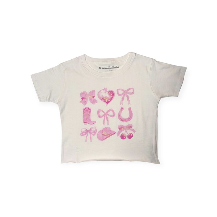 Prince Peter Western Bows Oversize Crop Tee