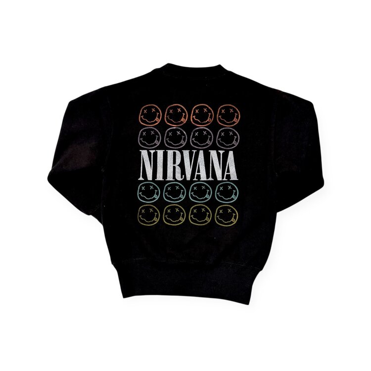 Rowdy Sprout Nirvana Smiley Sweatshirt