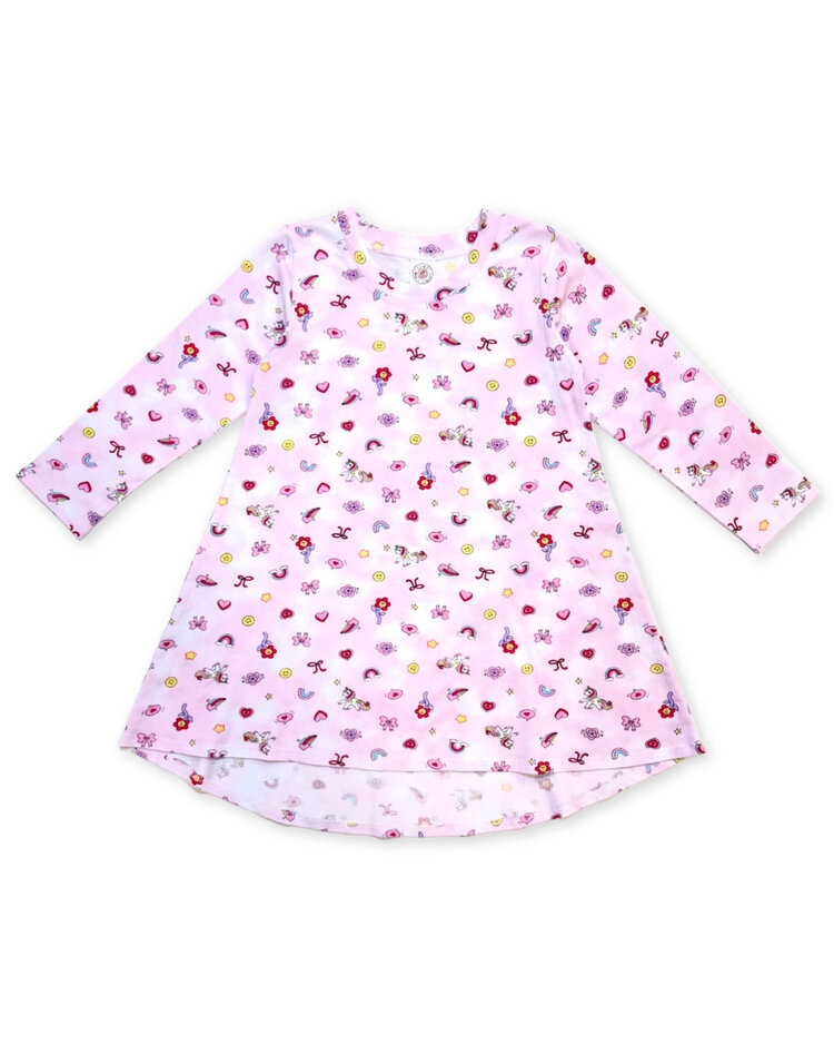 Esme Charms LS Hi/Low Dress