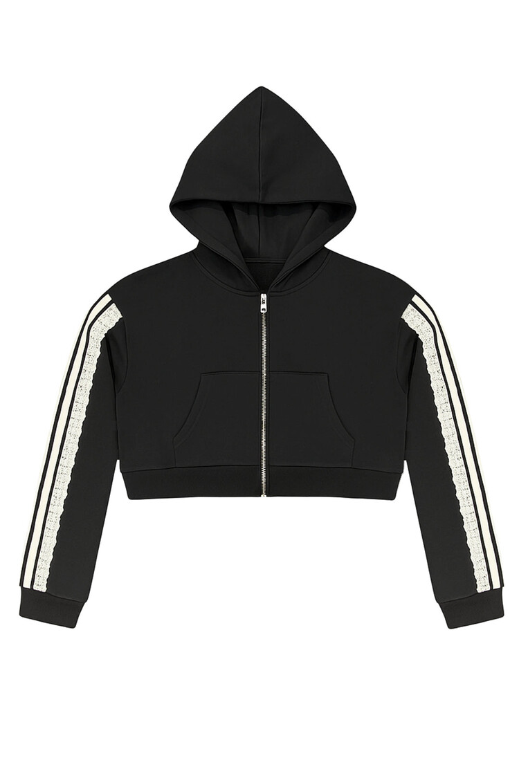 Katie J NYC Tommy Crop Zip Up