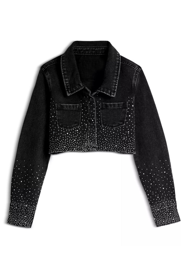 Katie J NYC Singapore Rhinestone Jacket