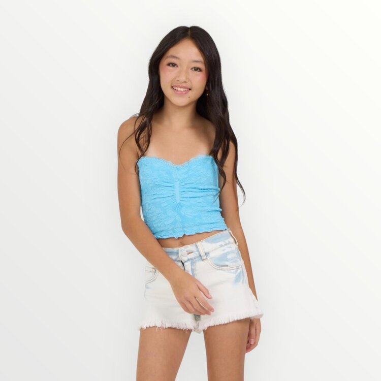 Vintage Havana Textured Tube Top