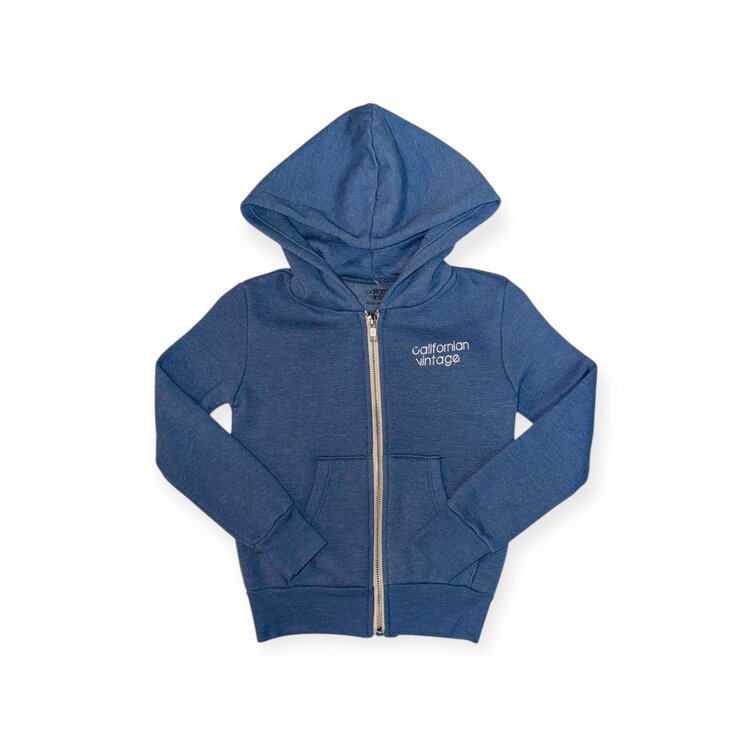 Californian Vintage Lightning Patches Zip Hoodie