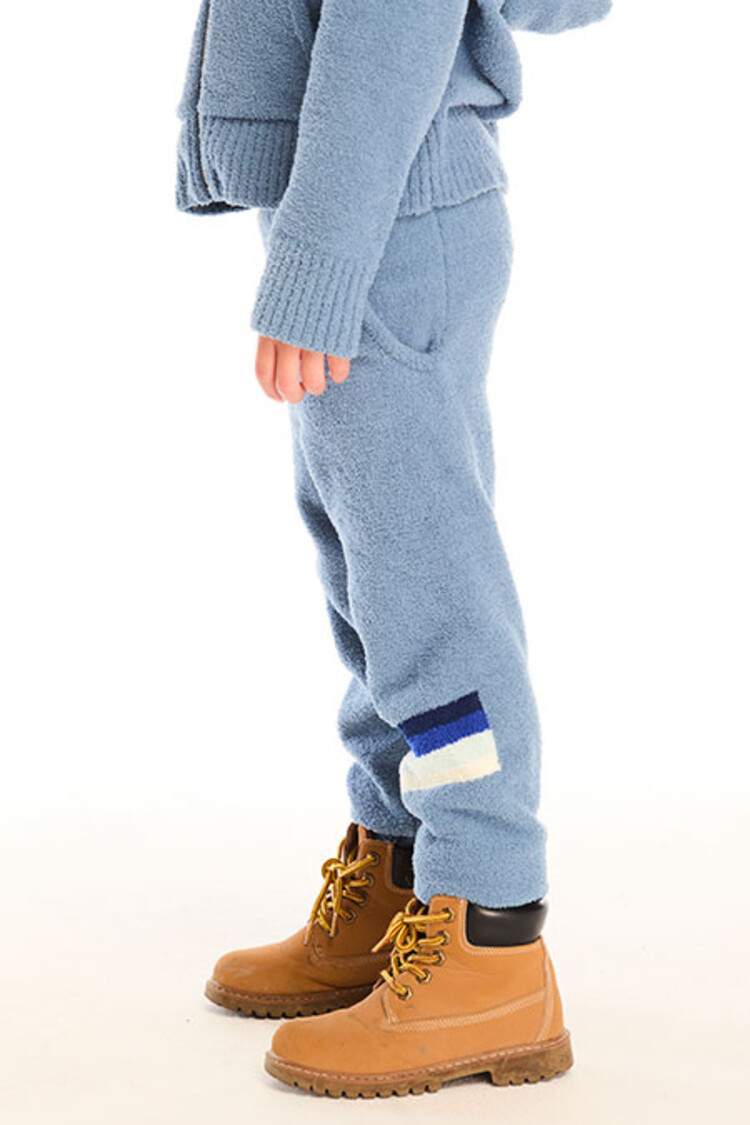 Chaser Fuzzy Fleece Stripe Lounge Pant