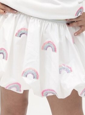 Tweenstyle Sequin Rainbows Bubble Skirt