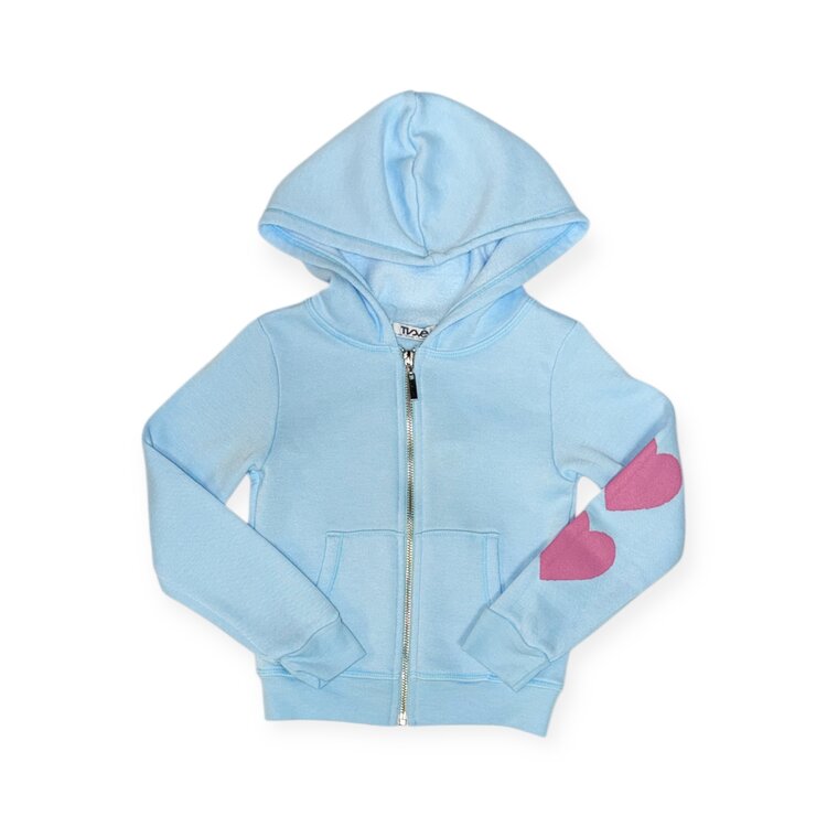 T2 Love Double Hearts Zip Hoodie