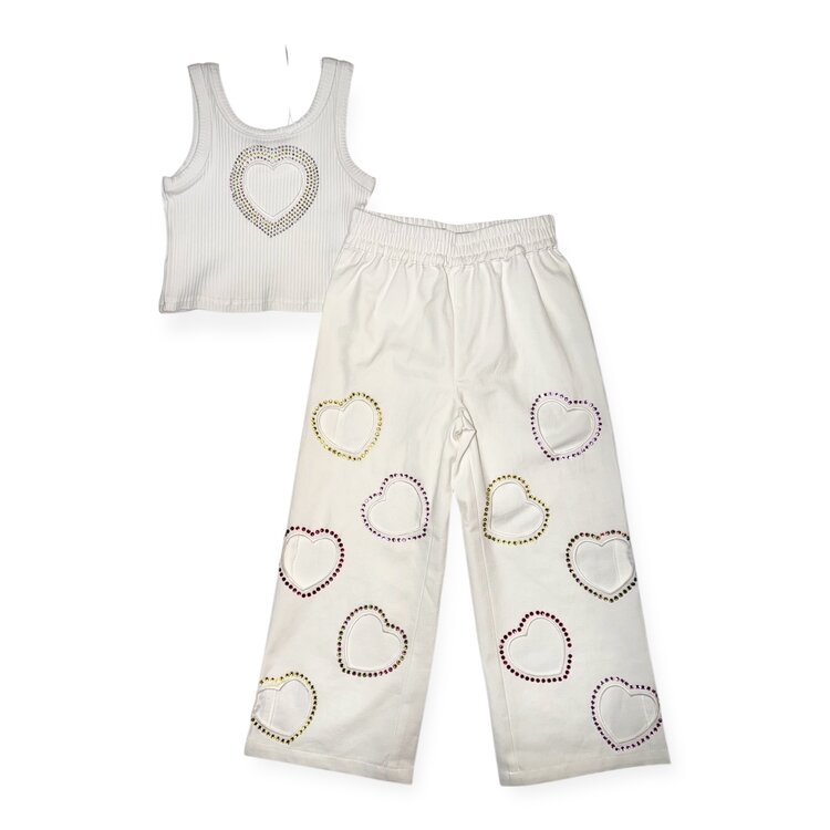 Rockwilde Cut-out Heart Pant/Tank Set