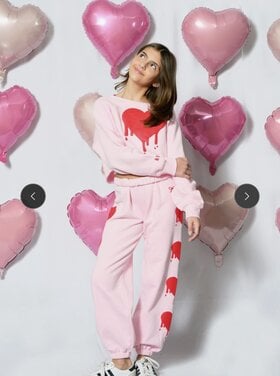 Katie J NYC Shane Drip Hearts Jogger