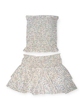 Cheryl Creations Kids Floral Smock Tube Top Skirt Set