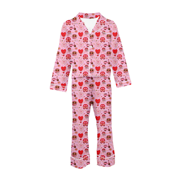 Tweenstyle Love Is In The Air Satin Lounge Set