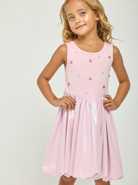 Dollfaced Kids Sweetheart Shimmer Bubble Dress