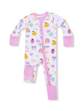 Angel Dear My Funny Valentine Zipper Romper