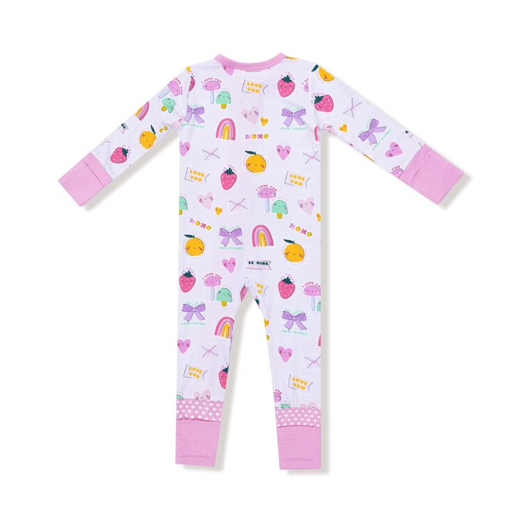 Angel Dear My Funny Valentine Zipper Romper