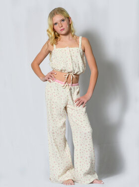 Katie J NYC Kiki Cutesy Rose Gauze Pant