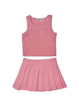 Rockwilde Rhinestone Skirt Set