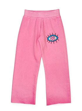 Firehouse Heart Eye Wide Leg Jogger