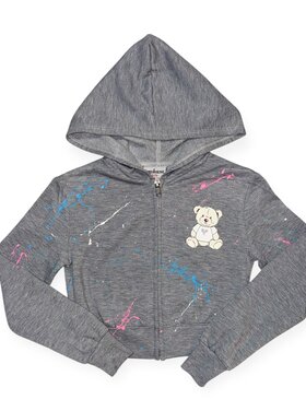Firehouse Tennis Teddy Splattered Hoodie