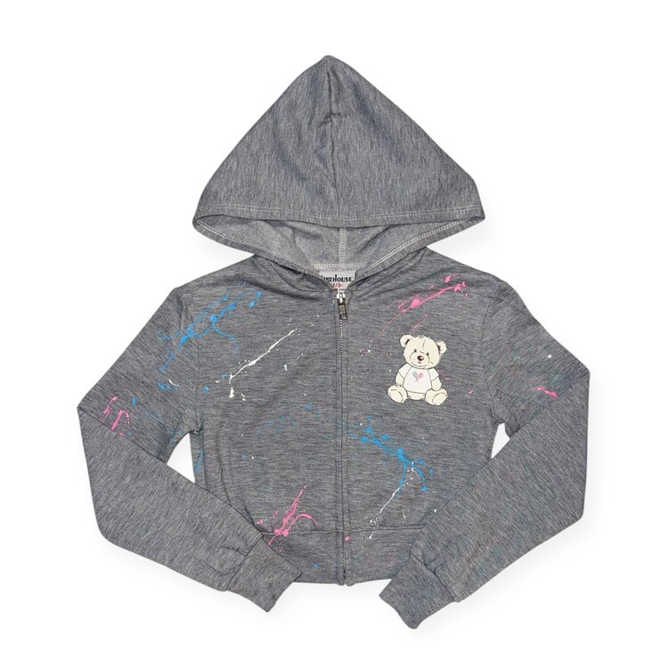 Firehouse Tennis Teddy Splattered Hoodie