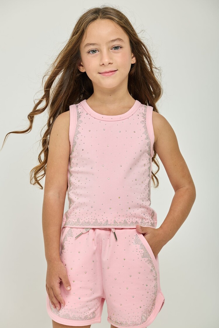 Dollfaced Kids Diamond Sparkle Short Set
