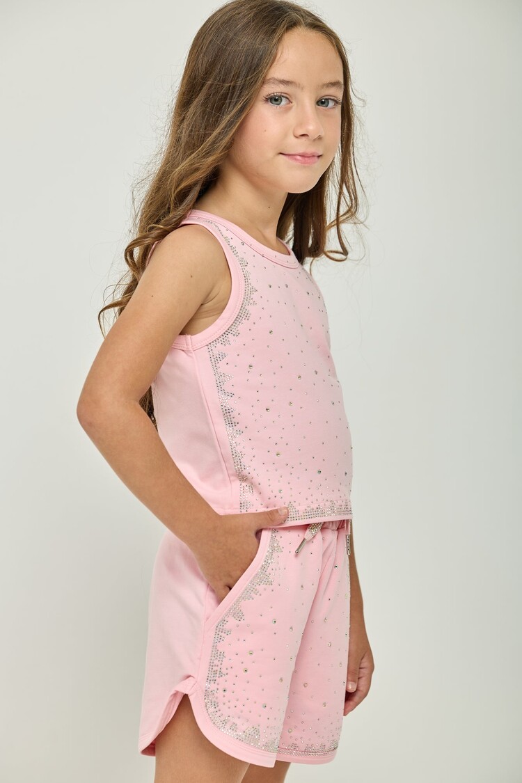 Dollfaced Kids Diamond Sparkle Short Set