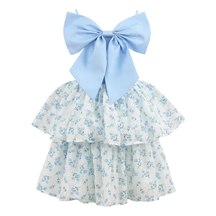 Dollfaced Kids Belle Bow Ruffle Dress