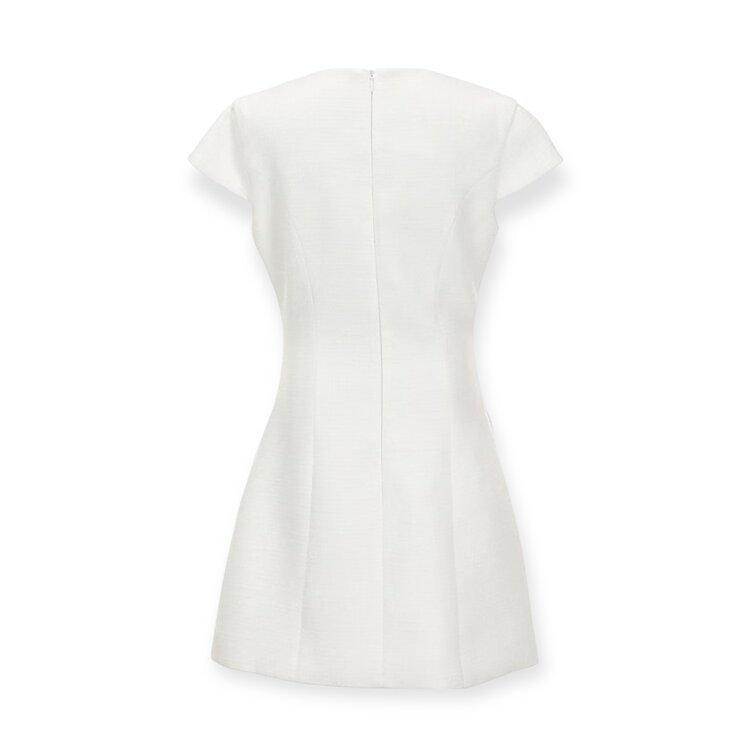 THEME Zoe Cap Sleeve Button Down Dress