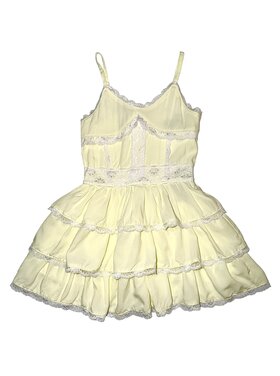 Flowers by Zoe Lace Trim Tiered Dress