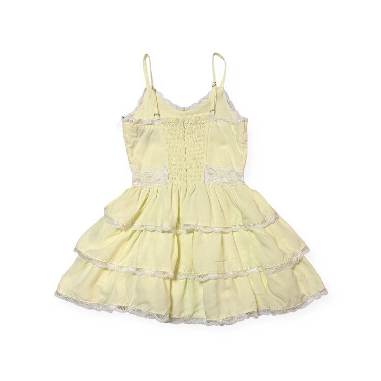 Flowers by Zoe Lace Trim Tiered Dress