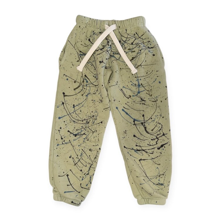 Californian Vintage Sage Splatter Jogger