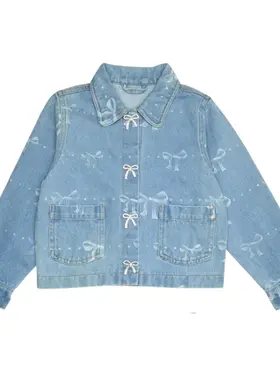 Mini Dreamers Scarlett Bow Denim Jacket