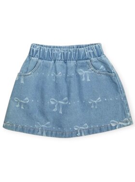 Mini Dreamers Emma Bow Denim Skirt