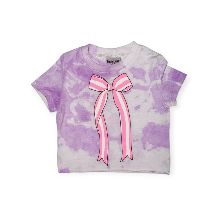 Firehouse Pinstripe Bow Tee