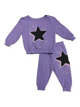 Californian Vintage Star Splatter Infant Jogger Set