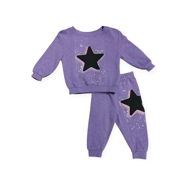 Californian Vintage Star Splatter Infant Jogger Set