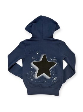 Californian Vintage Star Splatter Zip Hoodie