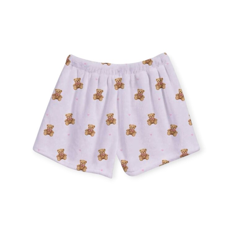 Top Trenz Teddy Bear Fuzzy Shorts